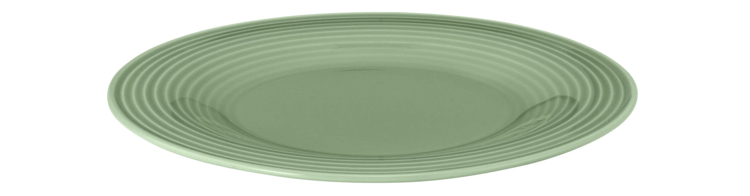 Teller rund mit Relief flach rund 17cm BEAT salbeigrün
