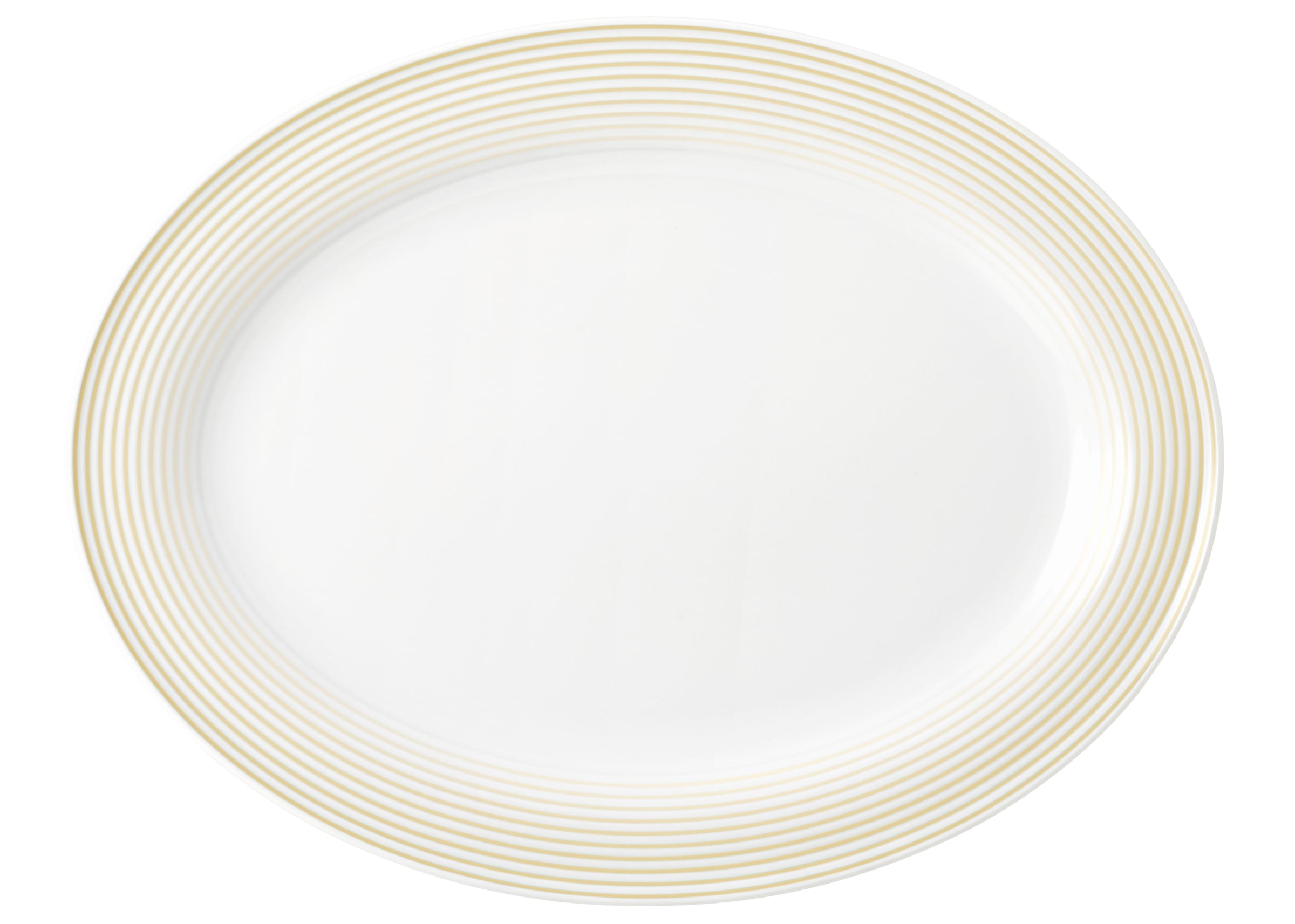 Platte oval mit Relief oval 31cm BLUES sandbeige
