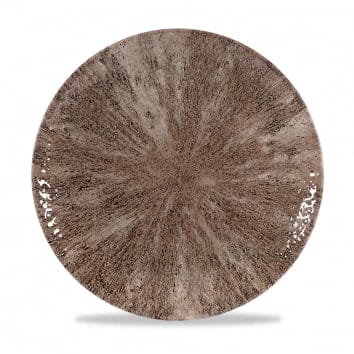 Teller flach coup 26cm STONE zircon brown