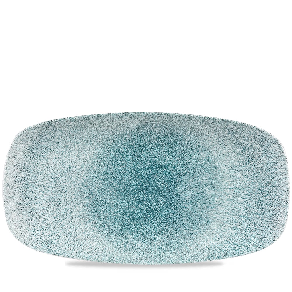 Platte eckig 35,5x19cm RAKU jade green