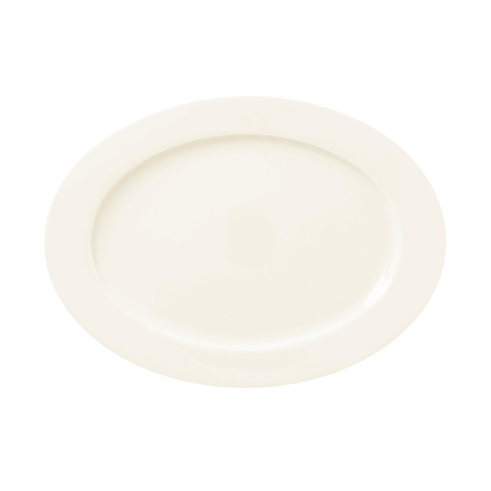 Platte tief oval 34,8x25,4xcm CORE white
