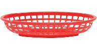 Korb Classic oval rot PP 24x15x5cm