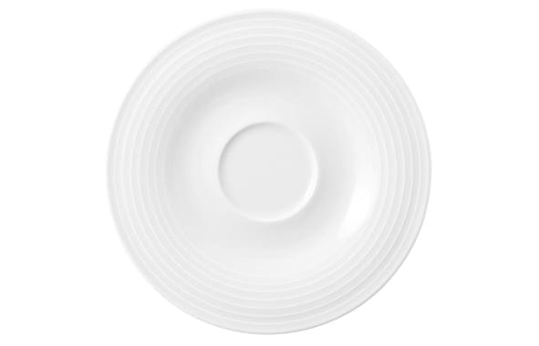 Espressountertasse Relief Ø13,5cm BLUES weiß