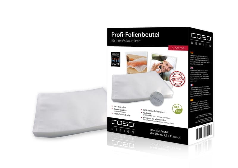 50 Stück Vakuumierbeutel 20x30cm strukturiert