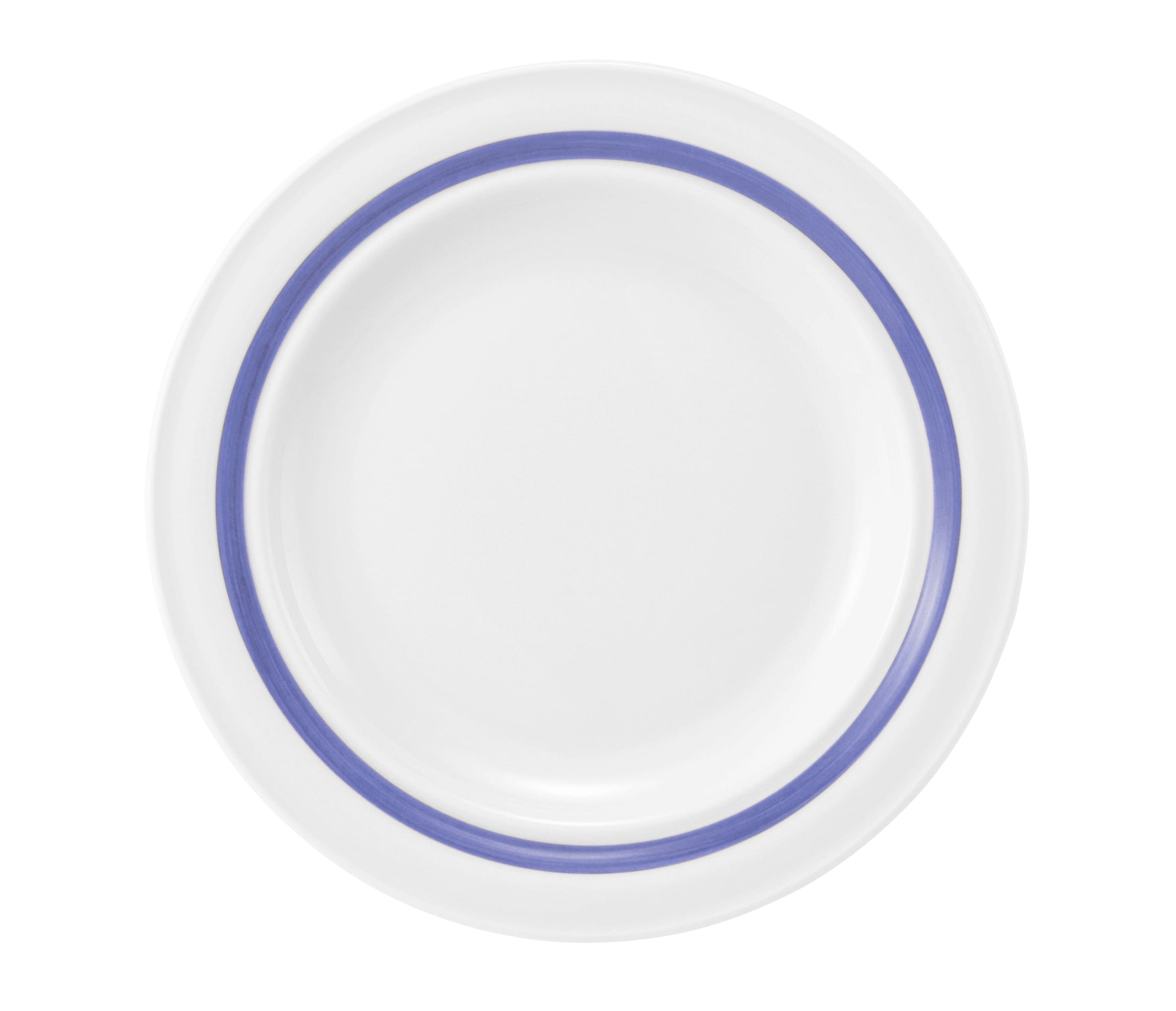 Teller rund flach 20cm Fahne COMMUNITY pinselband blau