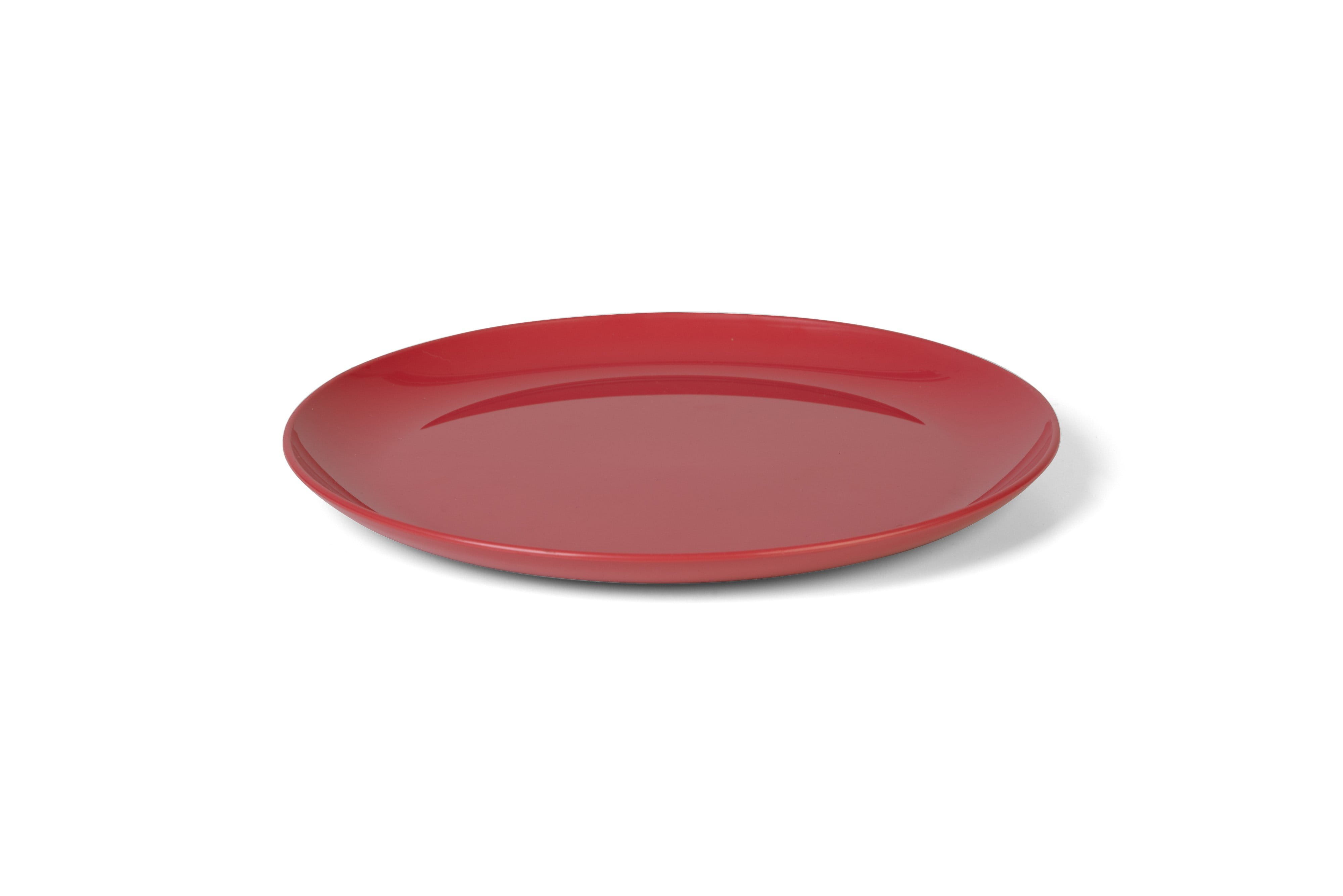 Teller flach coup Ø24cm ZEPHYR rot