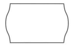 Klebeetiketten 26x16mm weiß