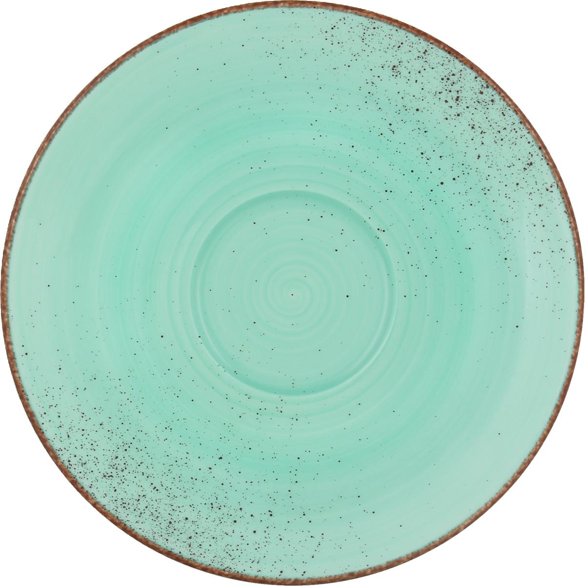 Kombi-Untertasse rund 15cm MODERN RUSTIC lagoon