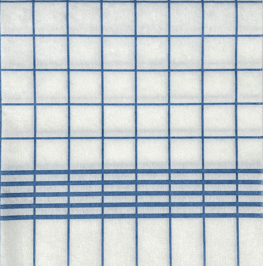 50 Stück Servietten 40x40cm 1/4 BISTROT blau