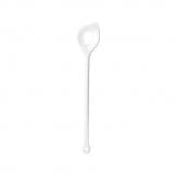 Kochlöffel mit Loch 310mm weiß