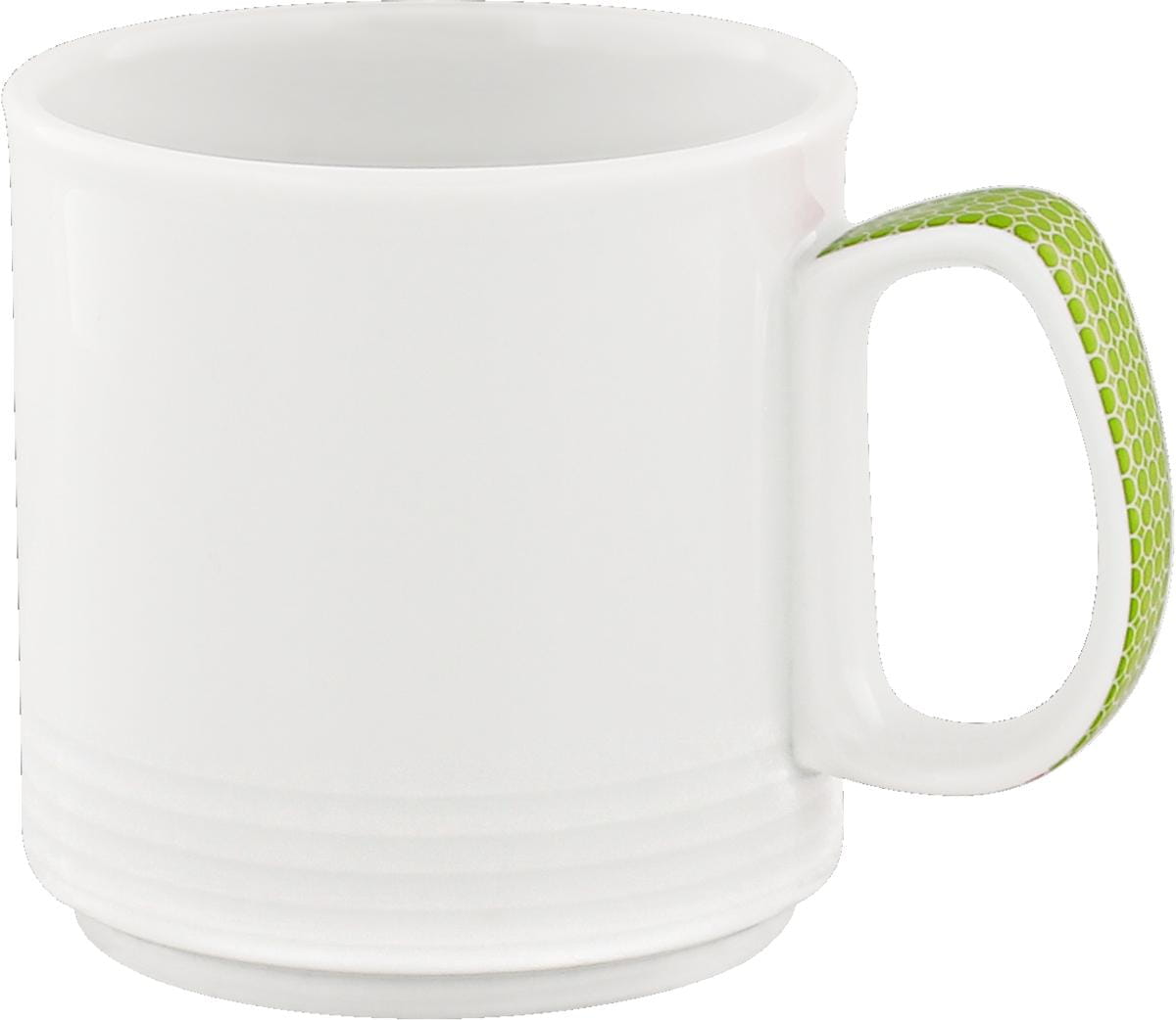 Spezialbecher stapelbar Relief 0.27l INVITA DIALOG PUNKTE apfelgrün