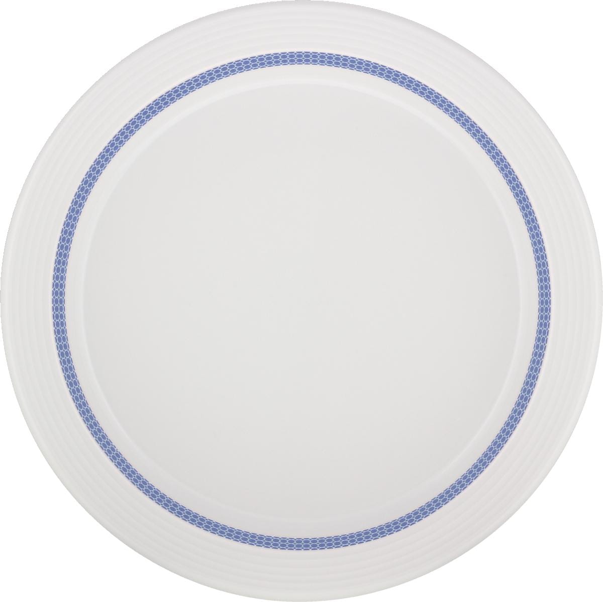 Spezialteller halbtief Fahne Relief 25cm INVITA DIALOG PUNKTE wasserblau