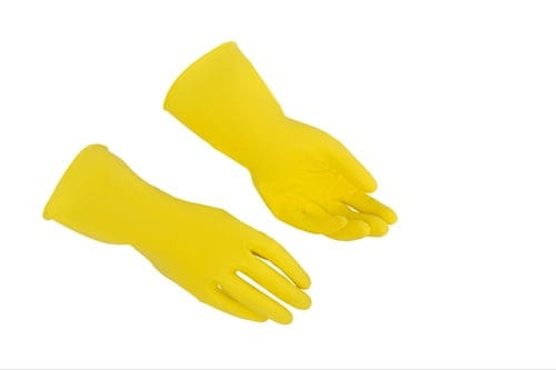 Mehrweg Latexhandschuh 30cm CONTRACT gelb