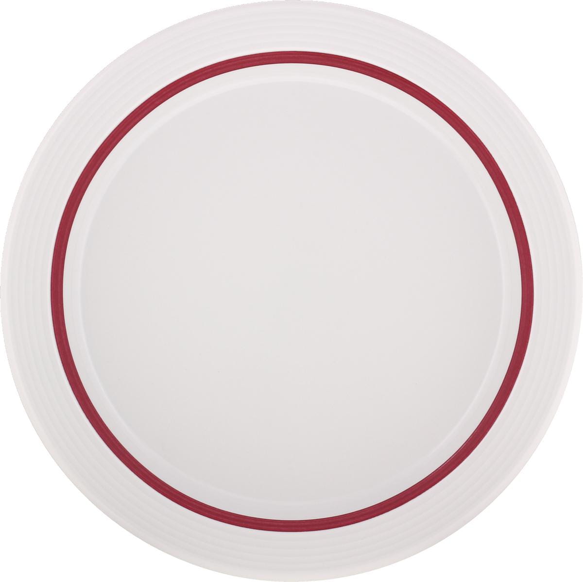 Spezialteller halbtief Fahne Relief 25cm INVITA DIALOG PINSELBAND bordeauxrot