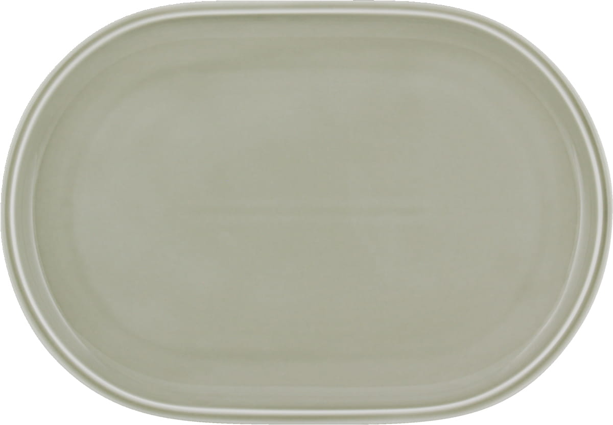 Platte oval coup 23x16cm SHIRO GLAZE STEAM
