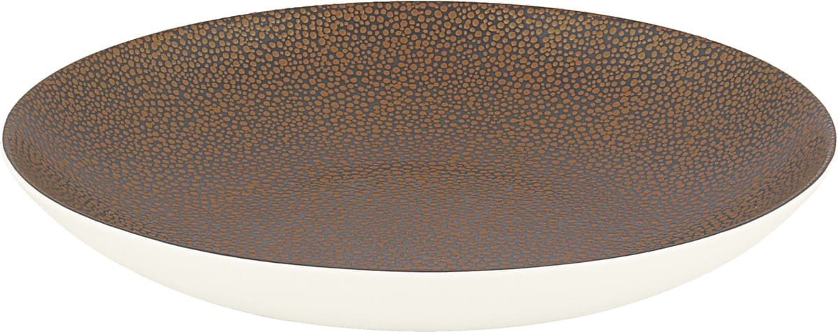 Teller tief rund coup 20cm PURITY PEARLS METALLIC gold