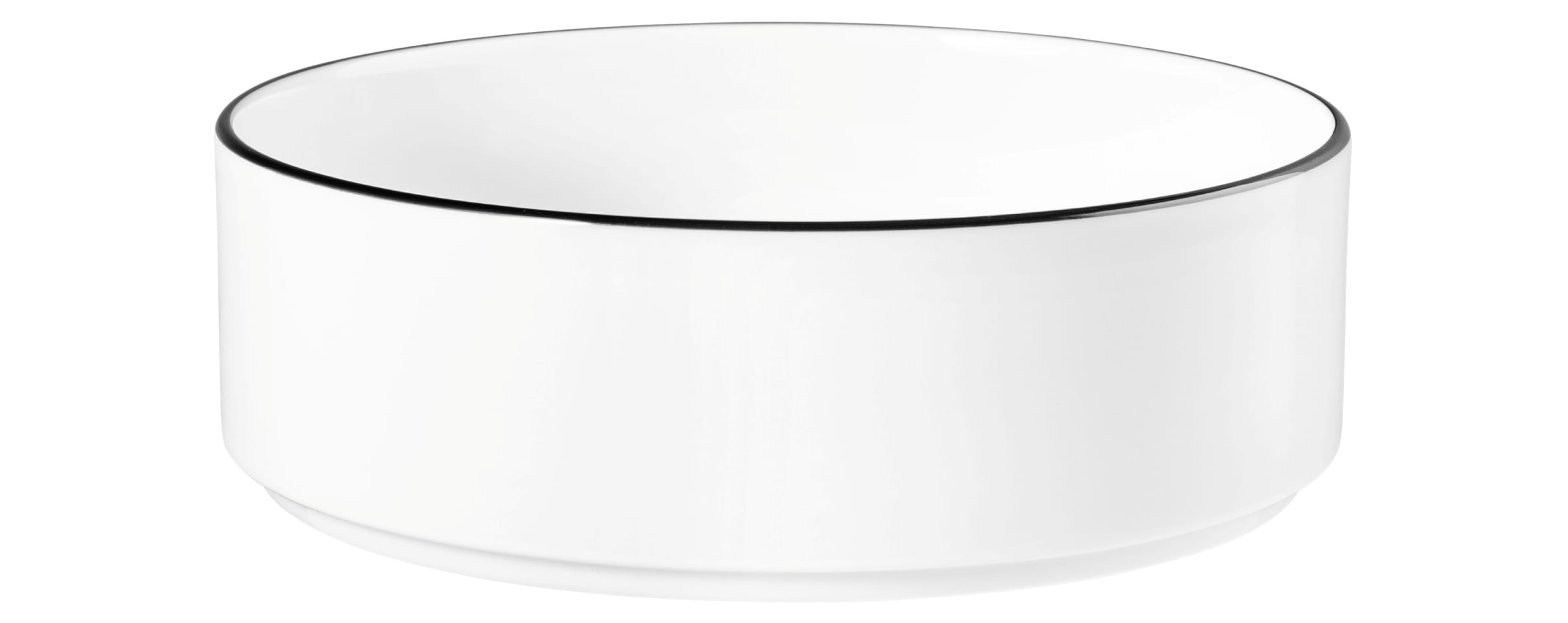 Schale rund halbhoch 16cm M5399-16 GOOD MOOD black line