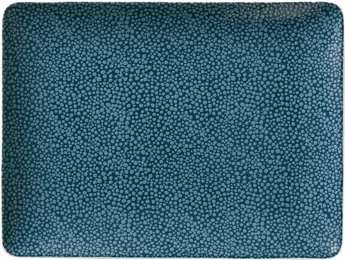 Platte rechteckig coup 34x20cm PURITY PEARLS OCEAN