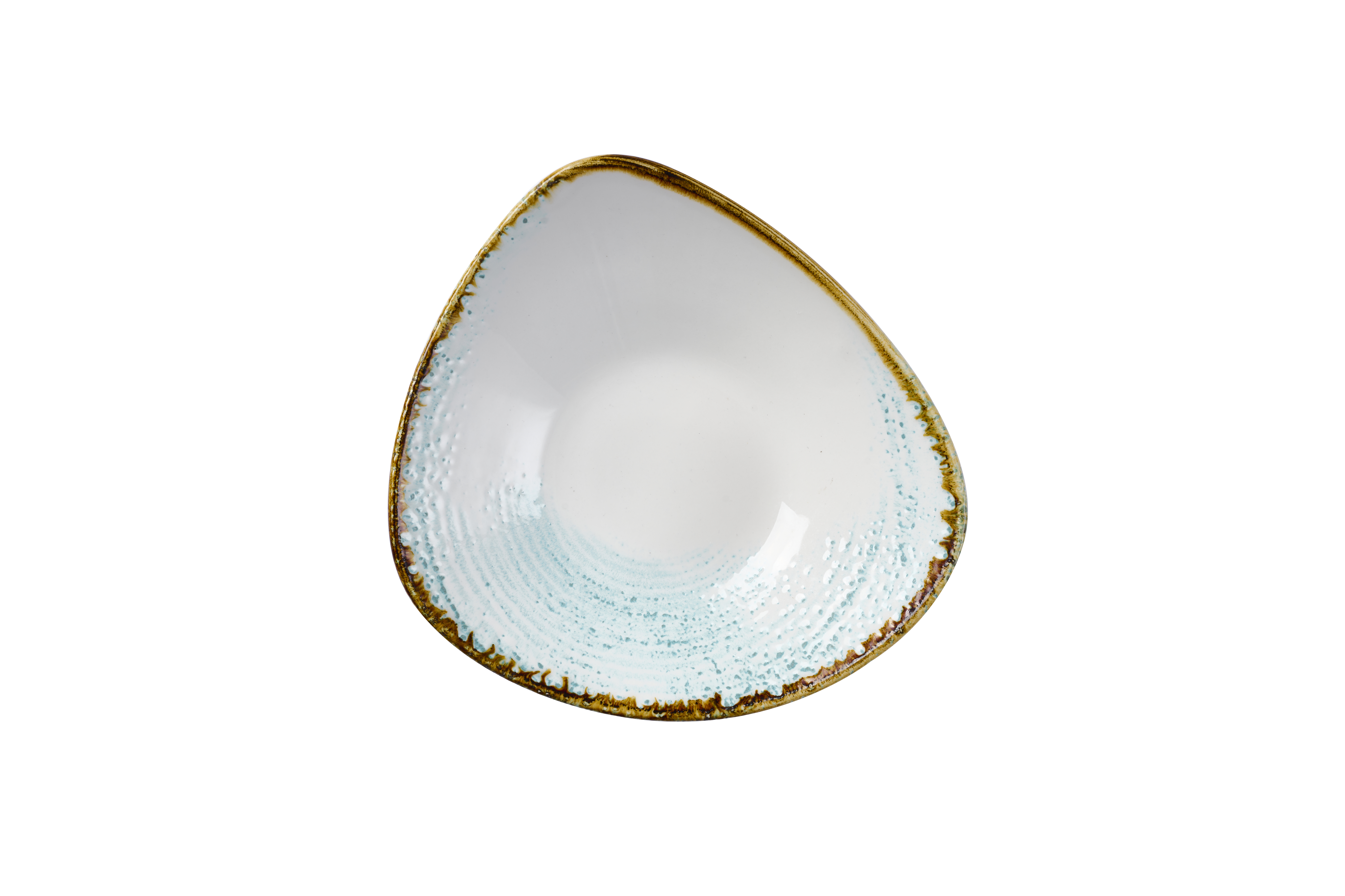 Schale dreieckig 23,5cm STUDIO PRINTS HOMESPUN ACCENTS aquamarine