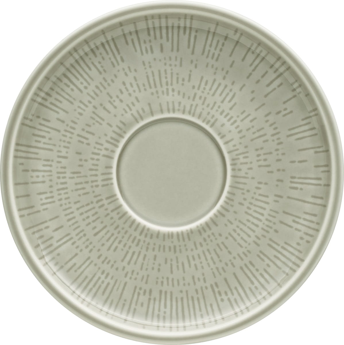 Kombi-Untertasse rund Struktur 17cm SHIRO GLAZE STEAM