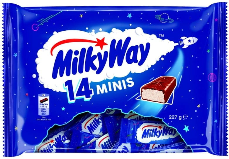 Milky Way Mini Schokoladen-Riegel mit Milchcreme