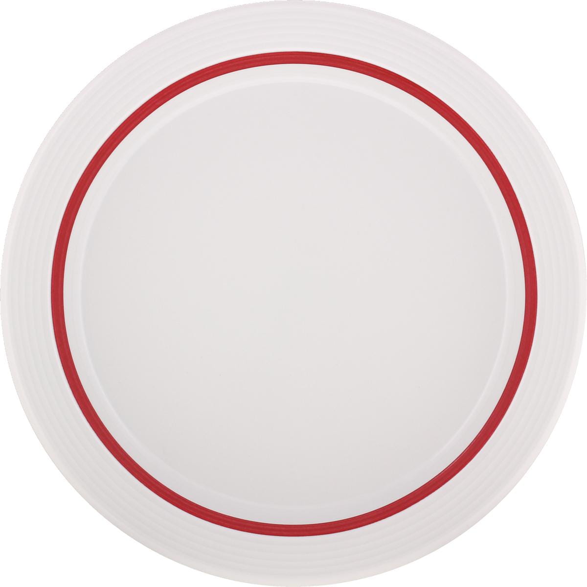 Spezialteller halbtief Fahne Relief 25cm INVITA DIALOG PINSELBAND rubinrot