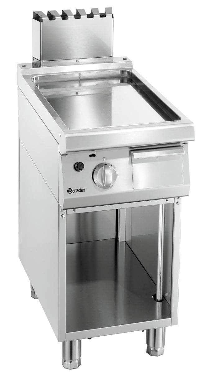 Gas-Griddleplatte glatt 1 Zone Unterbau offen
