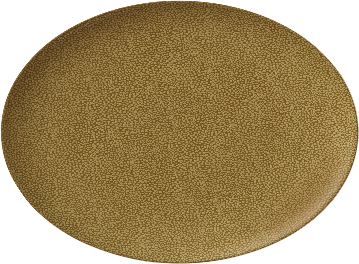 Platte oval coup 12x9cm PURITY PEARLS OLIVE