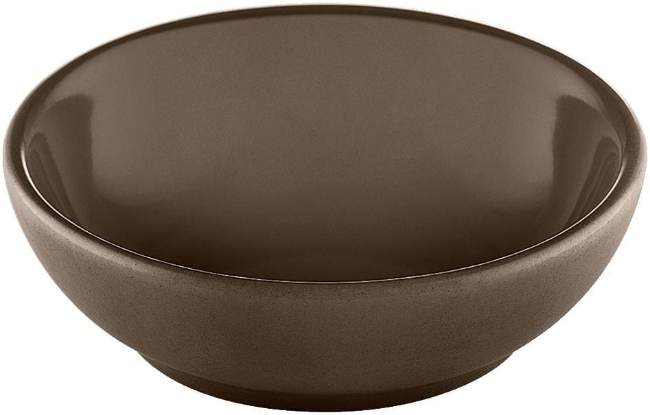 Schale rund 8cm 0,07l SANDSTONE DARK BROWN UNI