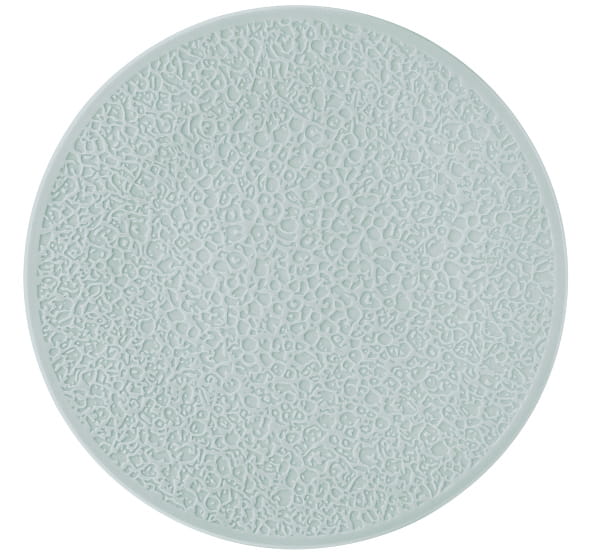 Teller flach 33 cm Vollrelief Nori arktisblau light