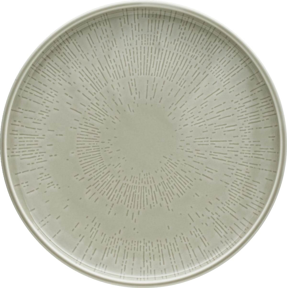 Teller flach rund coup Struktur 26cm SHIRO GLAZE STEAM