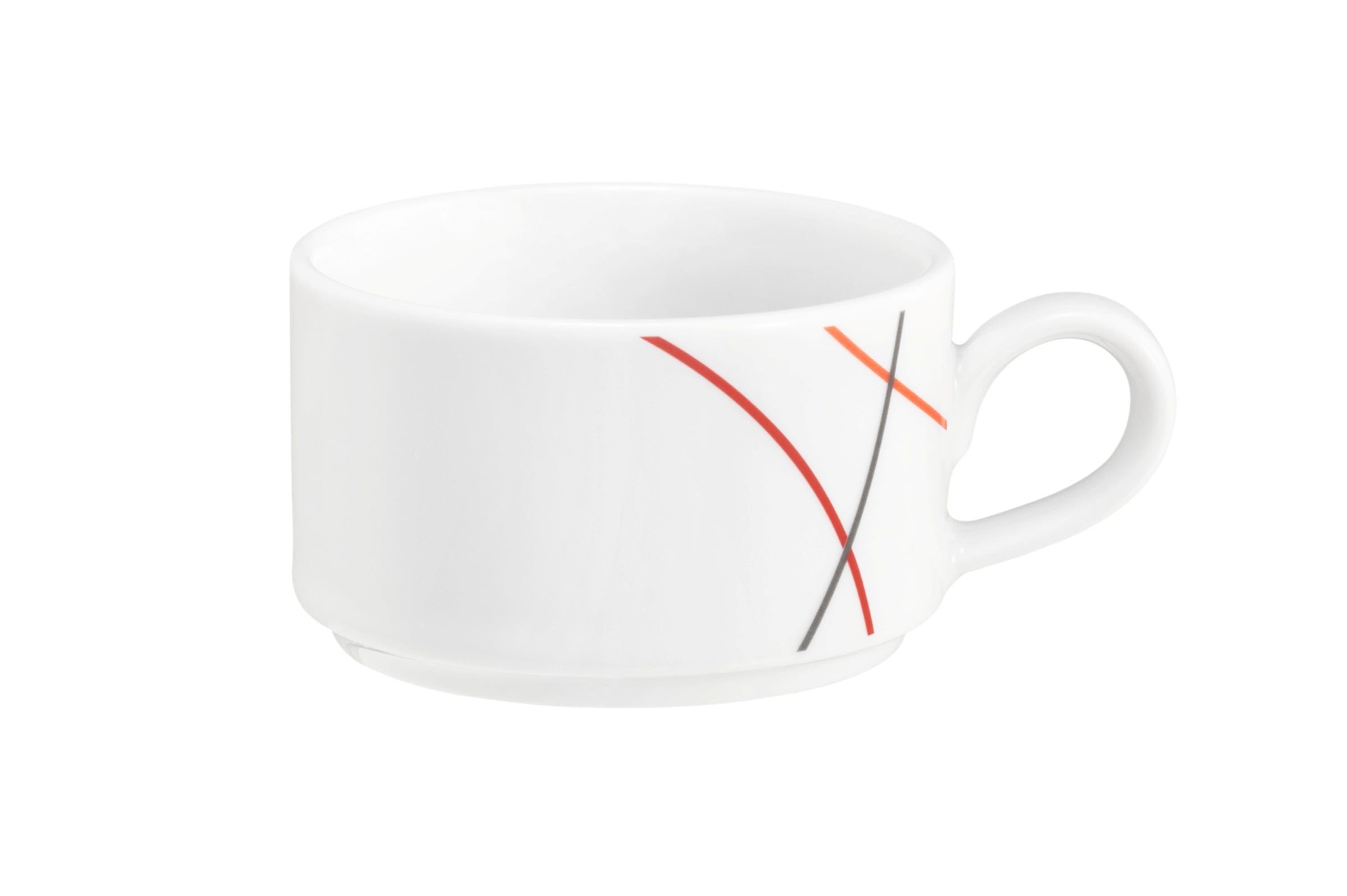 Espressotasse rund 0,09l COMMUNITY red line