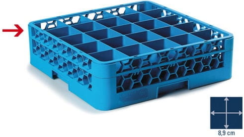 Spülkorbextender 25 Fächer OPTICLEAN blau