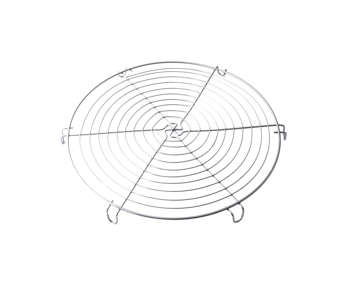 Kuchenabkühlrost rund aus Edelstahl D: 30cm H: 2cm