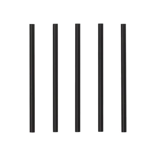 500 Stück Trinkhalme Ø7mm H15cm RE-USE schwarz