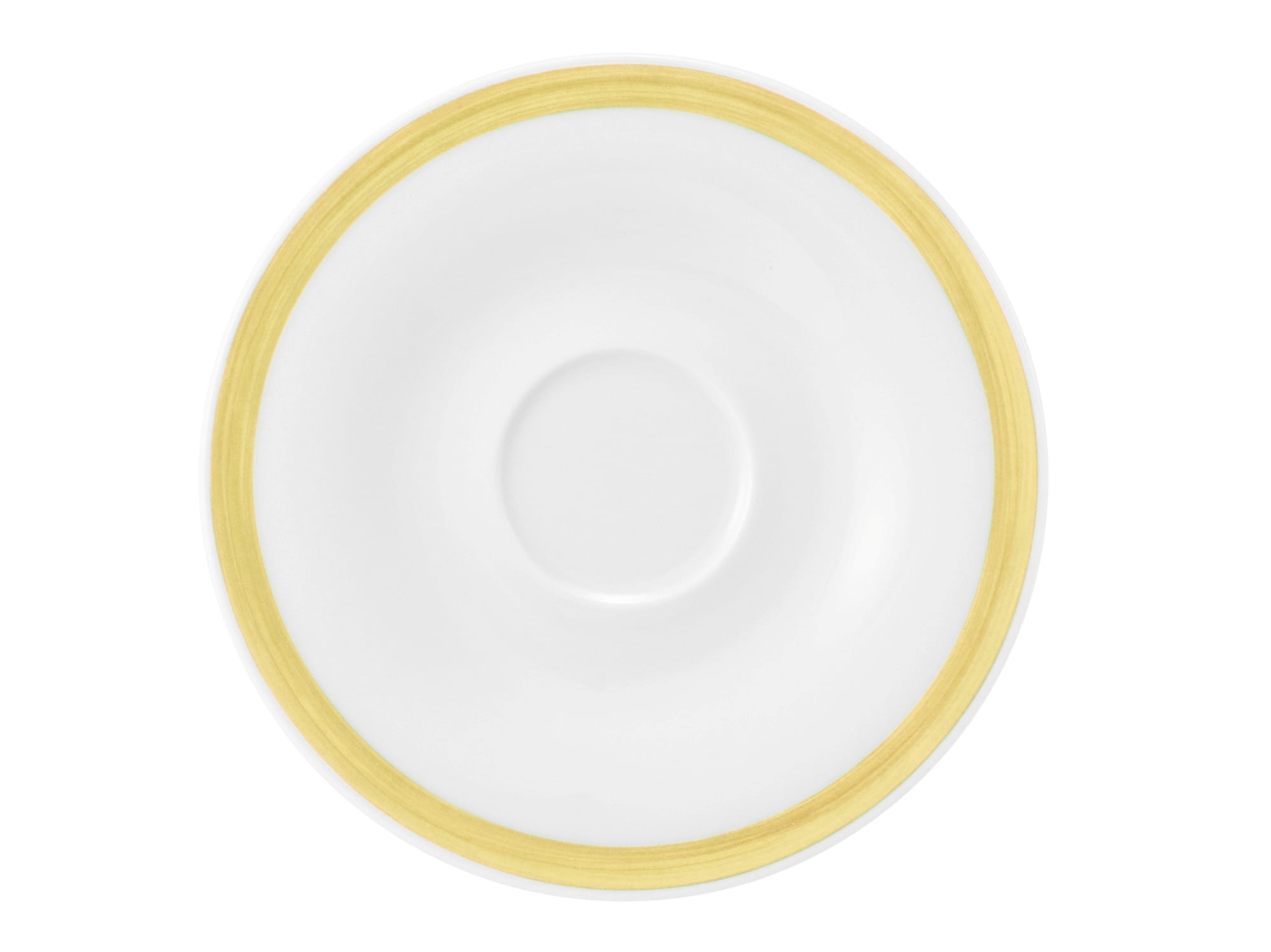 Espressountertasse rund 13,5cm COMMUNITY pinselband ocker