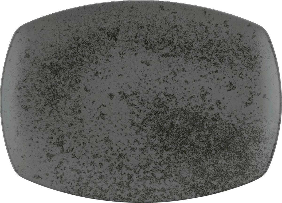 Platte rechteckig coup 36x23cm SANDSTONE BLACK