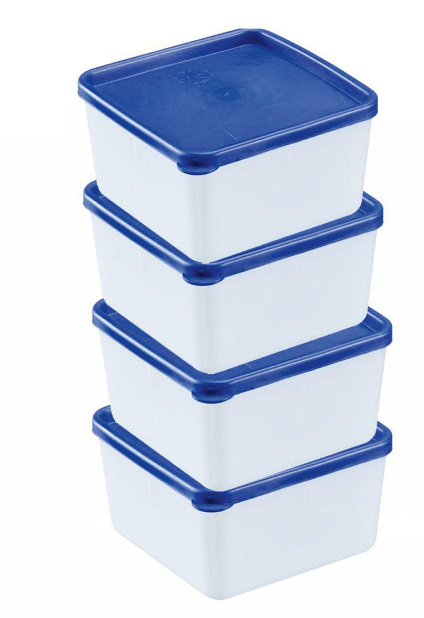 4 Stück Frischaltedosen 0,5L mit Deckel TRIO