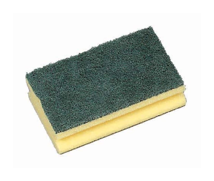 10 Stück Schwämme groß 130x70x45mm gelb-grün