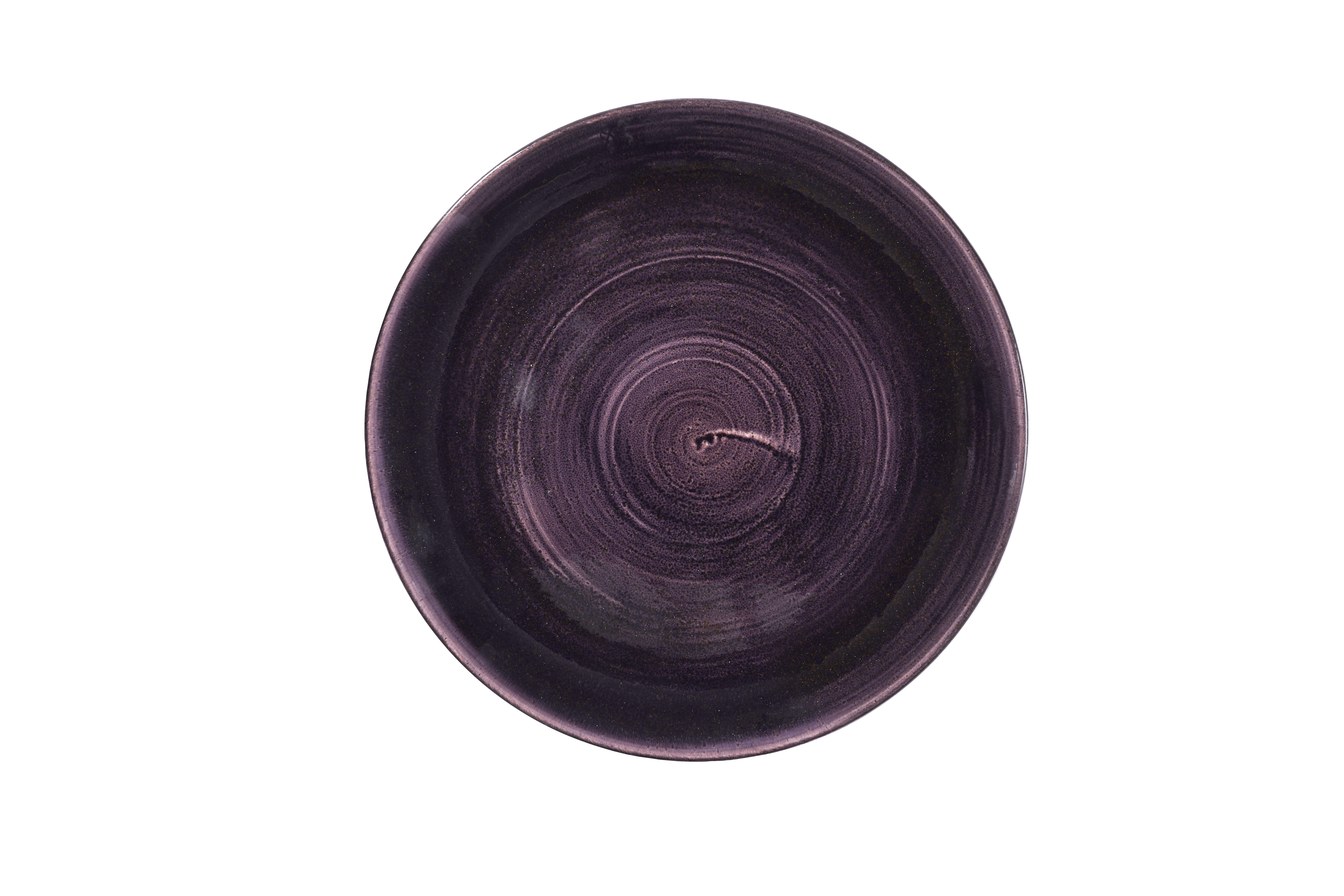 Teller flach coup 28,8cm STONECAST PATINA deep purple
