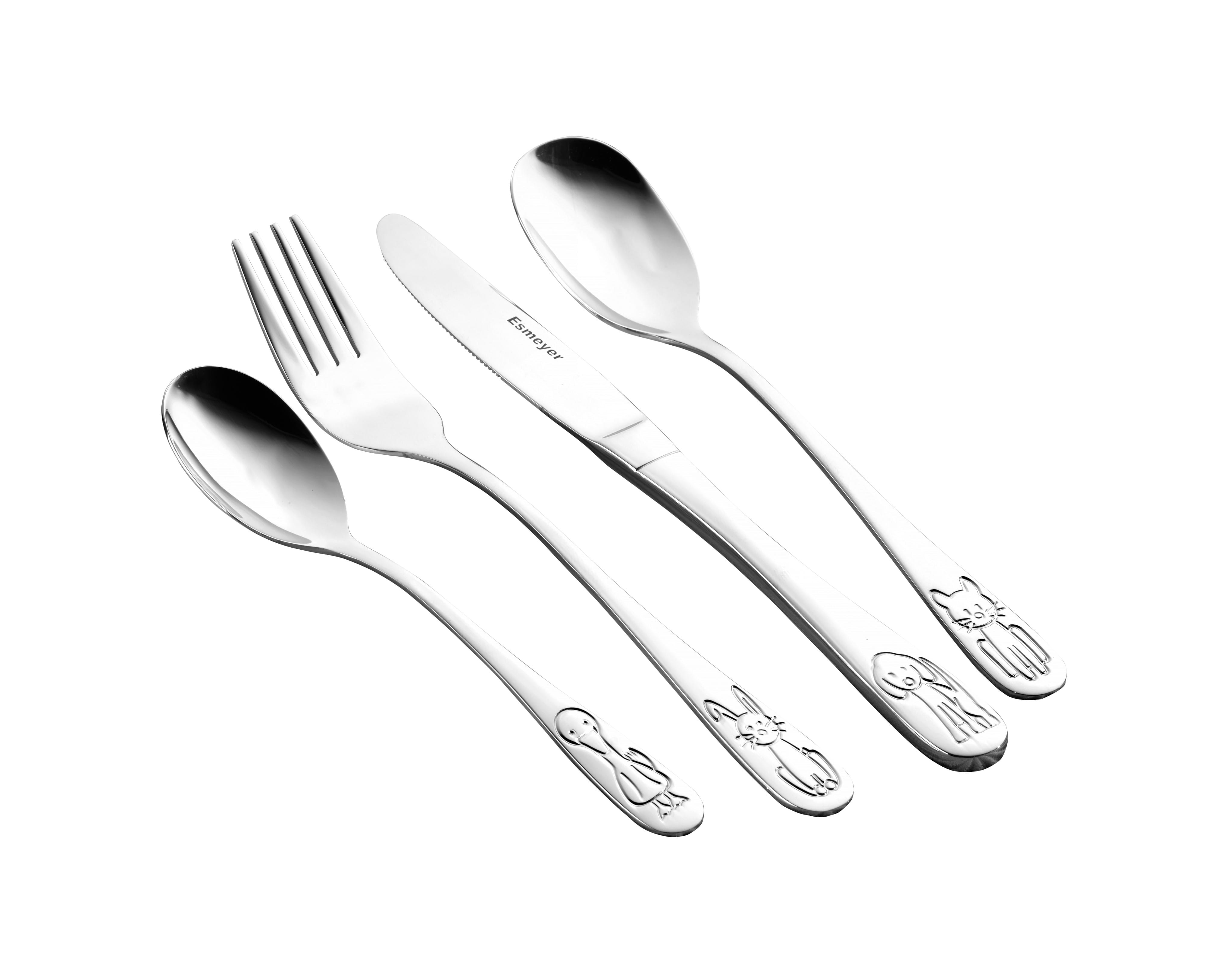 4 tlg. Kinderbesteck BAMBINO 18/0