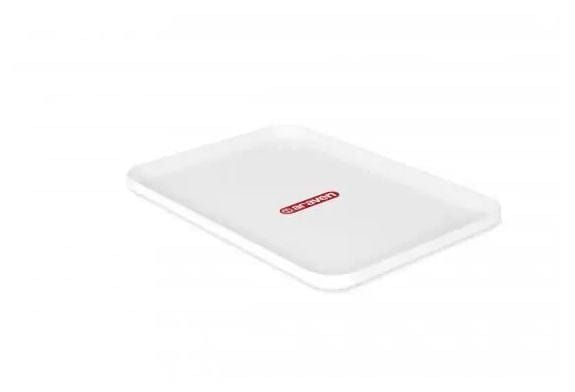 Serviertablett 42x30x2,5cm BASIC weiß