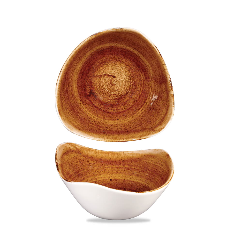 Schale dreieckig 15,3cm 260ml STONECAST PATINA vintage copper