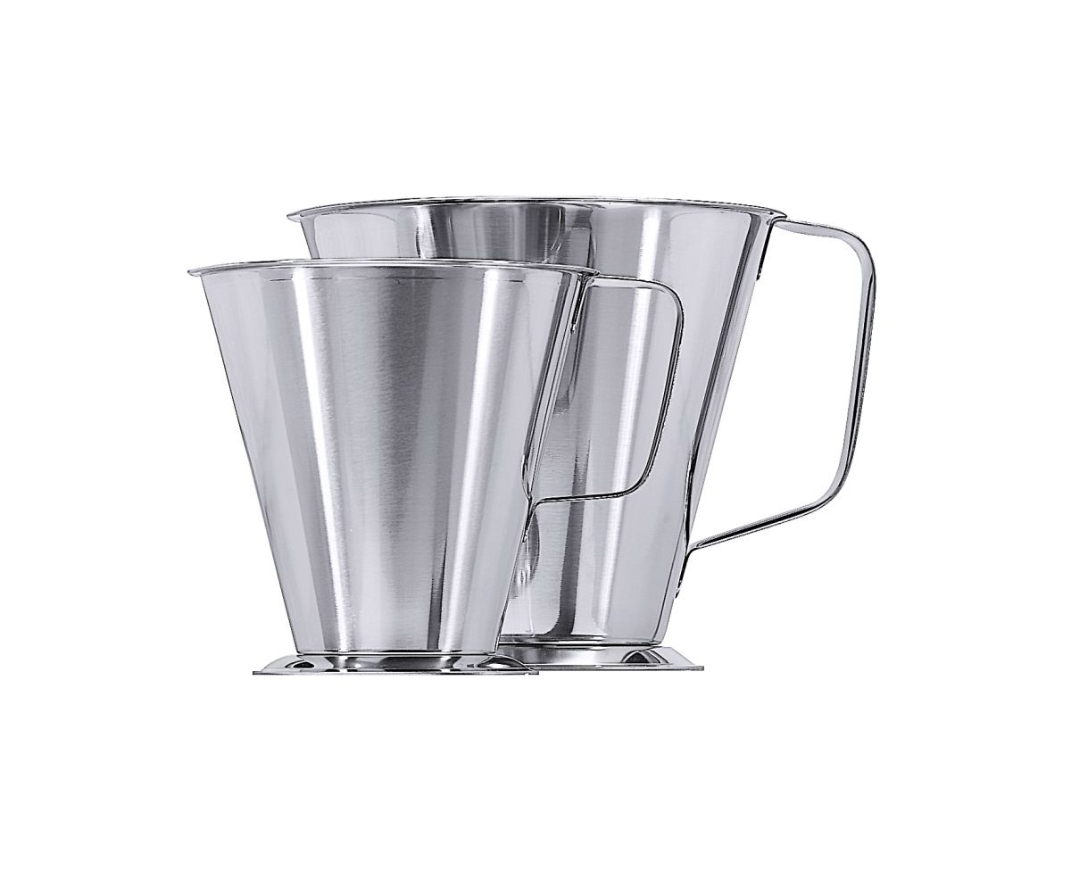 Messbecher mit Fuß 1,5l H: 16cm Maßzahlen alle 500ml