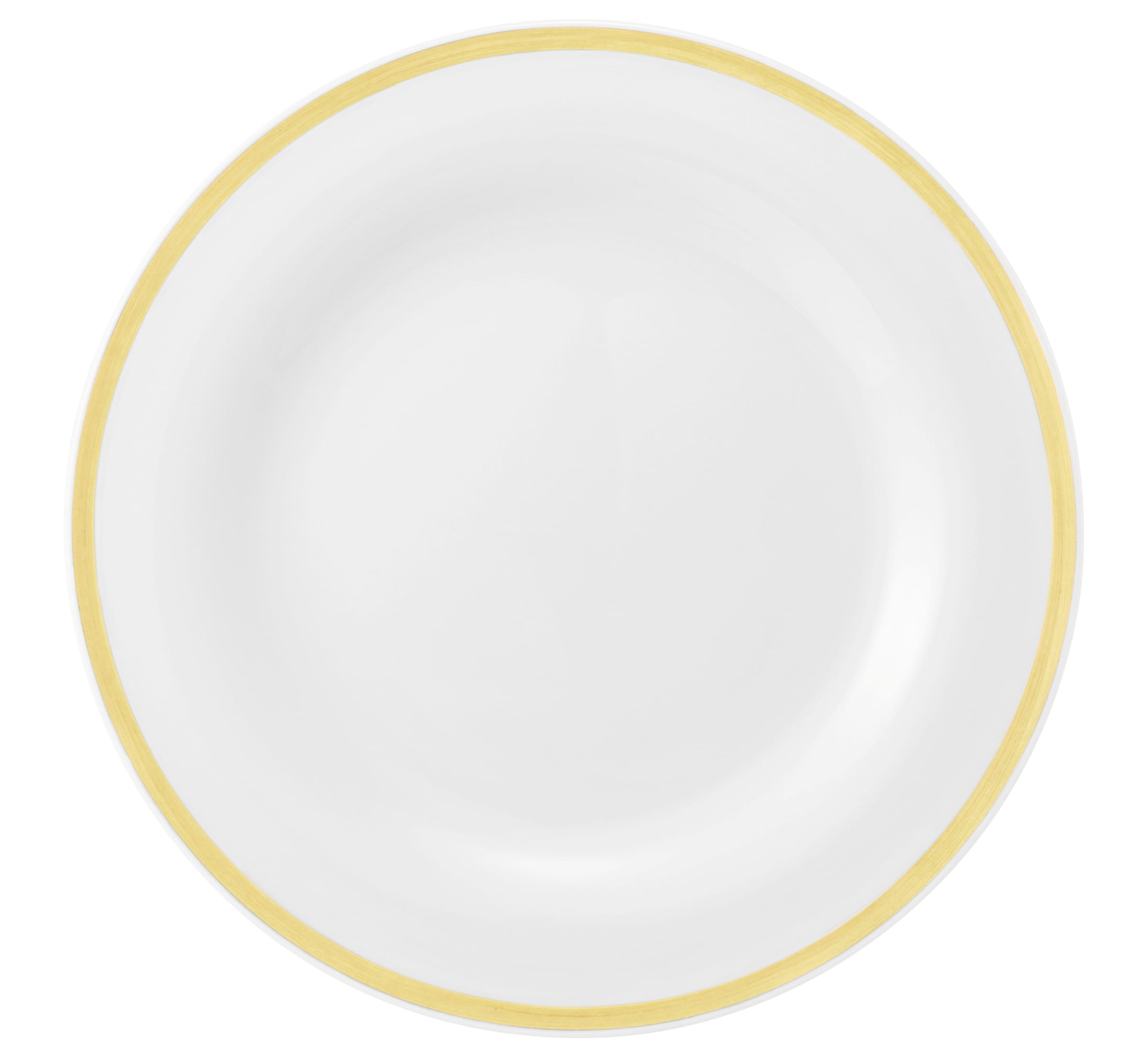 Teller rund flach 28cm COMMUNITY pinselband ocker