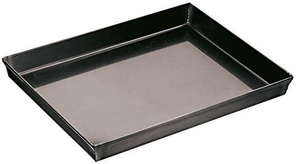 Pizzablech rechteckig 60x40x2,5cm Blaublech