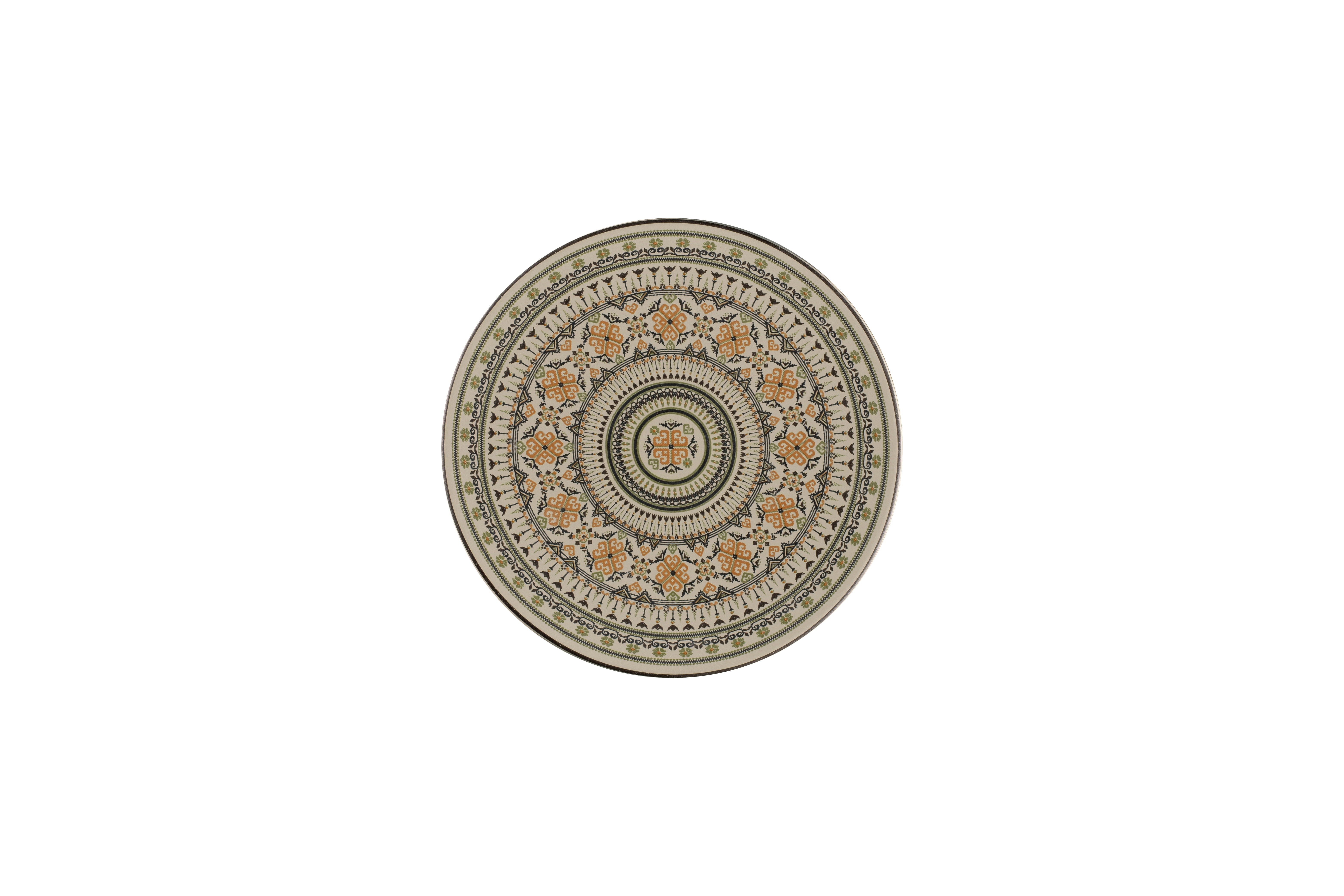 Teller flach Ø20,5cm H1,5cm ARGILA GENOA decorated grey