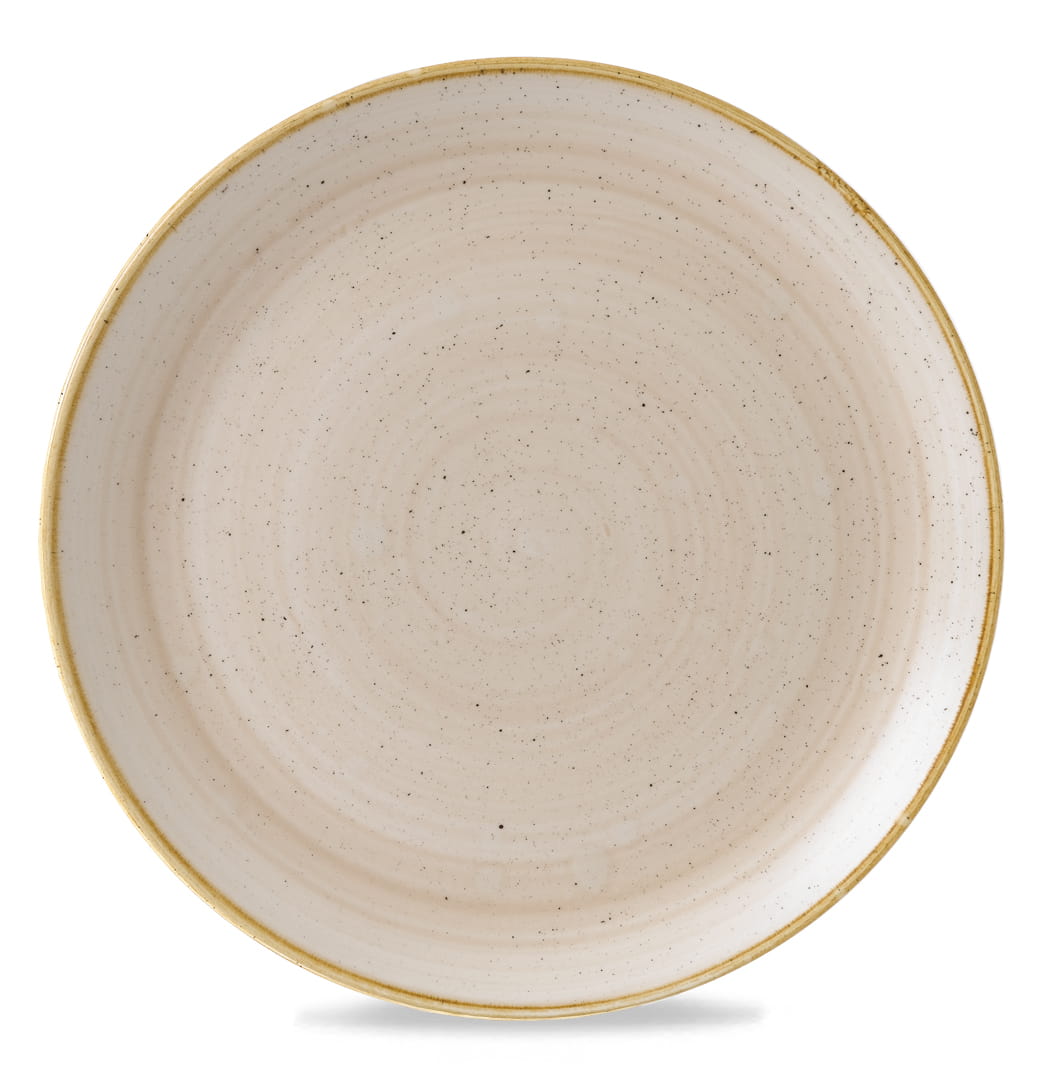 Teller flach coup 32cm STONECAST nutmeg cream
