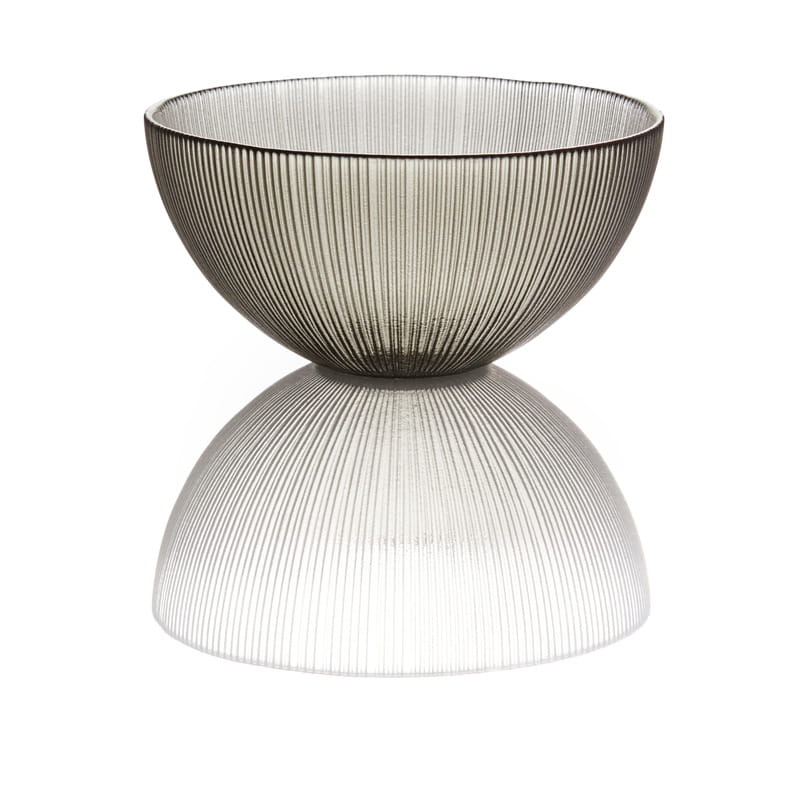 Glas Schale M H7,5cm STYLE LIGHTS rauch