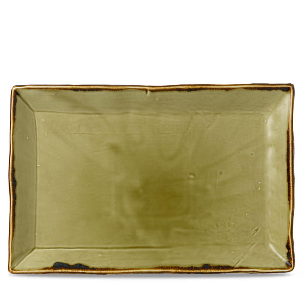 Platte 34,5x23,3cm HARVEST green